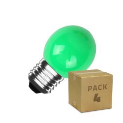 Product Pack de 4 Lâmpadas LED E27 3W 300 lm G45 Verde 