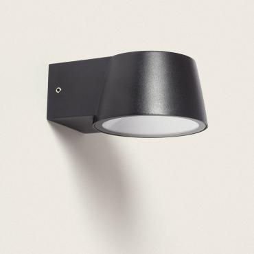 Aplique de Parede Exterior LED 7W Alumínio Dumai Preto Mate