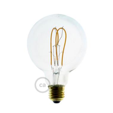 Produto de Lâmpada Filamento LED E27 5W 280 lm G95 Curvada com Duplo Loop