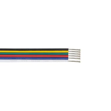 Rollo 100m Cable Eléctrico Plano Manguera 0.5mm² para Tiras LED