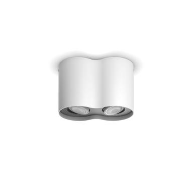 Aplique de Teto White Ambiance Duplo PHILIPS Hue Pillar