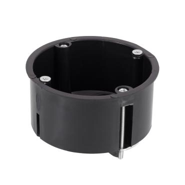 Caixa de Mecanismo Universal Encastrável para Pladur Ø72x48 mm Preto