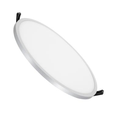 Placa LED 30W Circular Slim Surface LIFUD Gris Corte Ø205 mm