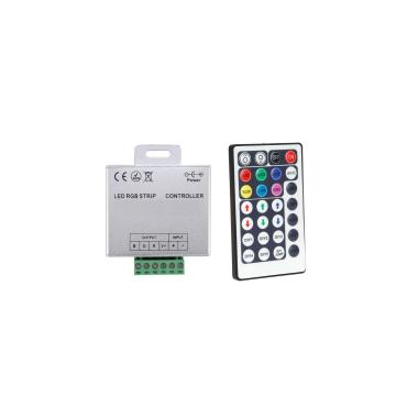 Controlador Regulador Tira LED RGB 12/24V DC con Mando RF