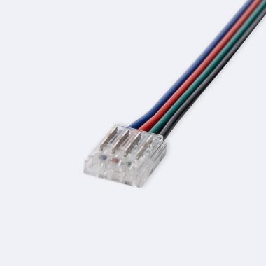 Producto de Conector Hipopótamo con Cable para Unir Tira LED RGB/RGBIC COB 24V DC IP20 Ancho 10mm