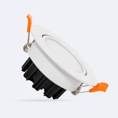 Downlight LED 6W Circular Direccionable Corte Ø 70 mm IP44