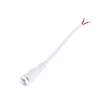 Cable Conexión Jack Hembra Tira LED 12V Blanco