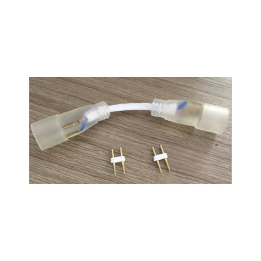 Producto de Conector Tira Neón LED Regulable 220V Circular SFLEX17 Doble con Cable
