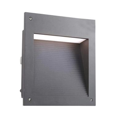 Baliza Exterior LED 20W Empotrable Pared Micenas Square Gris Urbano LEDS-C4 05-9885-Z5-CL