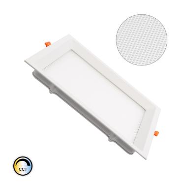 Placa LED 20W Cuadrada CCT Microprismático LIFUD Corte 200x200 mm