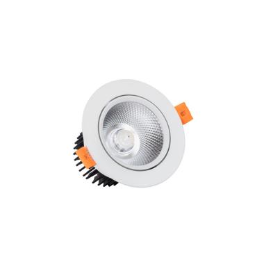 Foco Downlight LED 12W Regulable COB Direccionable Circular Blanco Corte Ø 90 mm