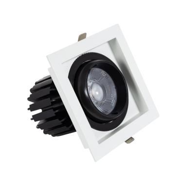 Foco Downlight LED 18W COB Direccionable 360º Cuadrado Corte 125x125 mm CRI90 Expert Color No Flicker