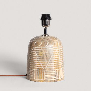 Base Candeeiro de Mesa Madeira Koson ILUZZIA Natural
