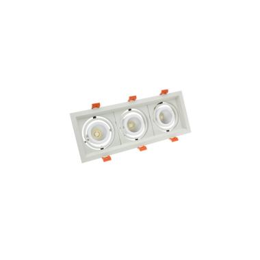 Foco Downlight LED 3x10W CREE-COB Direccionable Madison LIFUD (UGR 19) Corte 295x110 mm