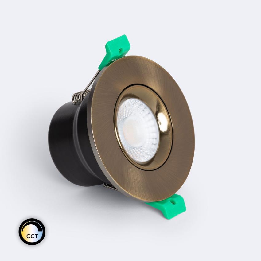 Produto de Downlight LED 5-8W  Ignífugo Circular 4CCT Regulable IP65 Corte Ø65 mm Solid Design Ajustable
