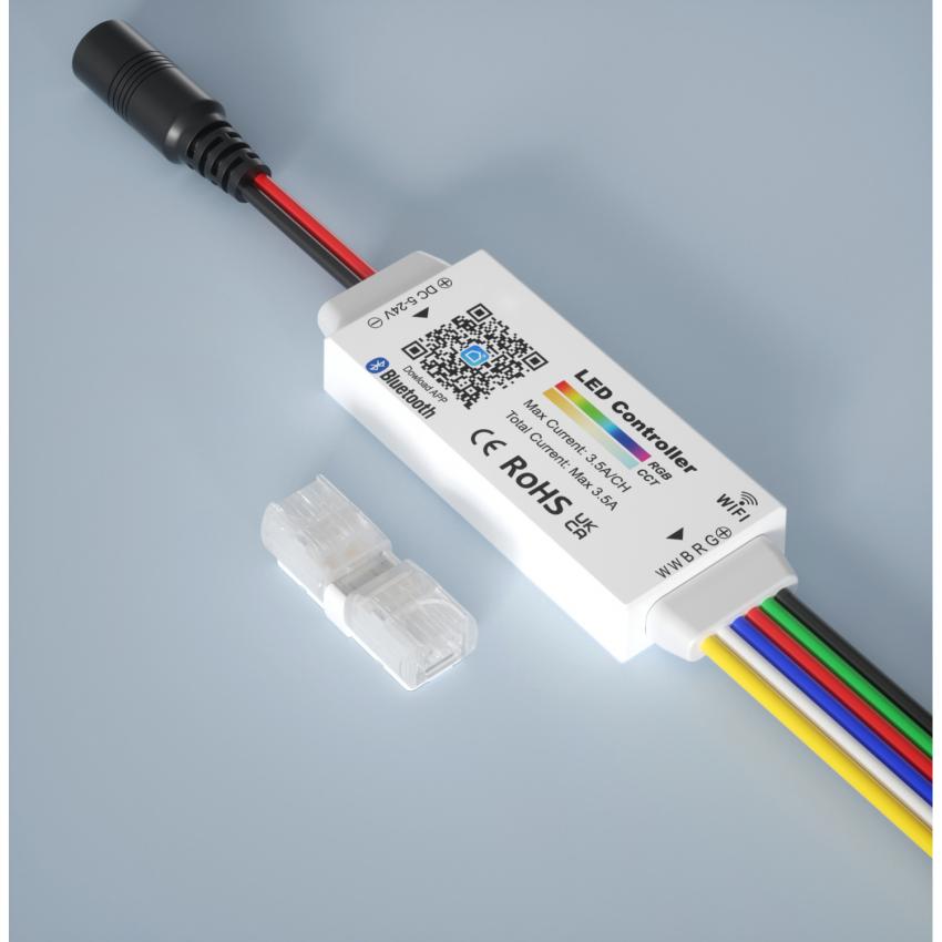 Produto de Controlador Regulador WiFi Fita LED RGB+CCT 5/24V DC
