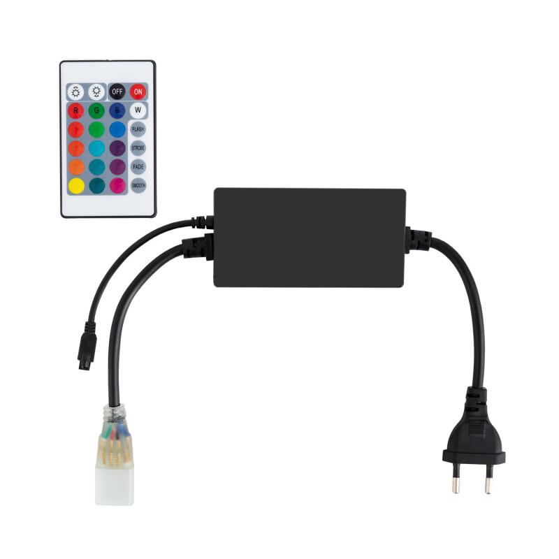 Produto de Controlador Fita LED RGB 220V UltraPower, Controlo Remoto IR 24 Botões