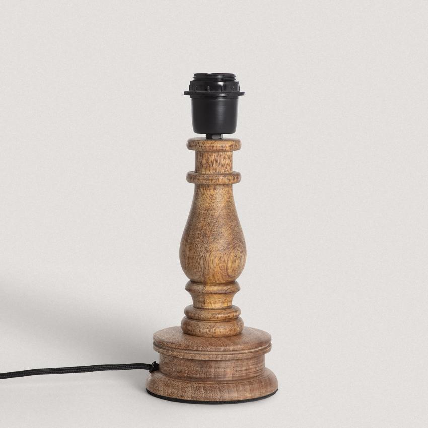 Producto de Base Lámpara de Mesa Madera Chess ILUZZIA