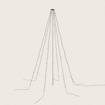 Cortina de Grinaldas LED Exterior para Árvore 2.1m 2700K