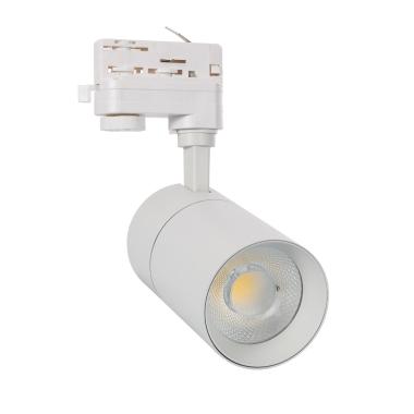 Foco LED New Mallet 20W Regulável No Flicker CCT Seleccionável para Carril Trifásico (UGR 15)