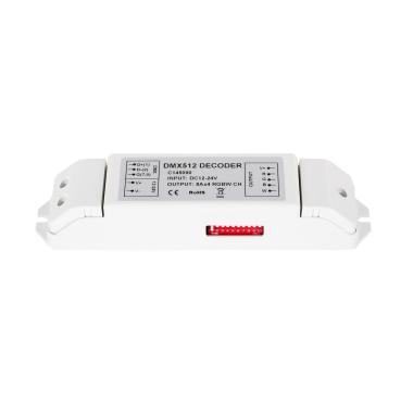 Controlador RGBW DMX512 Descodificador 4 Canais