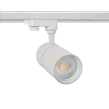 Foco Carril LED Trifásico 20W Regulable New Mallet Blanco No Flicker UGR15