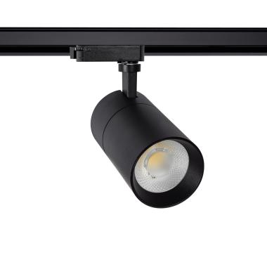 Foco LED New Mallet Preto 20W Regulável No Flicker para Carril Monofásico (UGR 15)