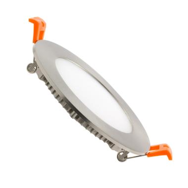 Placa LED 6W Circular SuperSlim Corte Ø 110 mm Silver