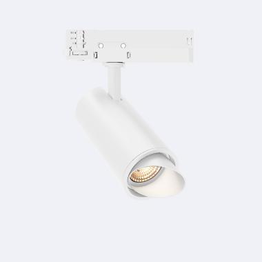 Foco Carril LED Trifásico 20W Fasano Cilindro Bisel Regulable Blanco