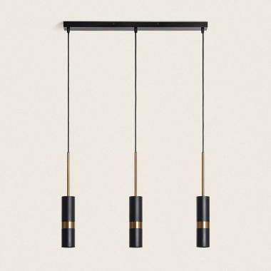 Candeeiro Suspenso Metal Lumen 3 Focos