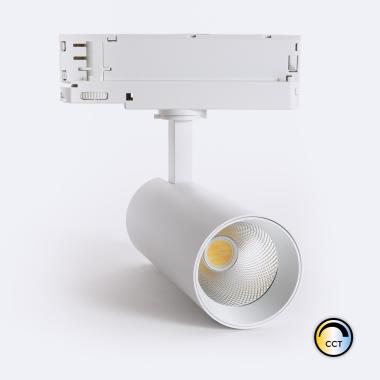 Produto de Foco Carril LED Trifásico 20W Carlo CCT Seleccionável No Flicker Branco 