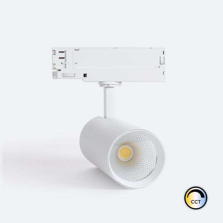 Produto de Foco Carril LED Trifásico 30W Carlo CCT Seleccionável No Flicker Branco