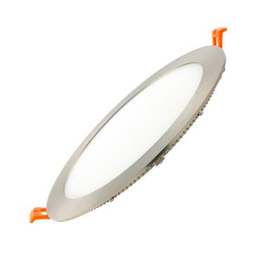 Placa LED 18W Circular SuperSlim Silver Corte Ø 205 mm