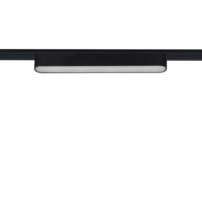 Produto de Foco Carril Linear LED Magnético Monofásico 25mm Super Slim 12W 48V CRI90 Preto 222mm 