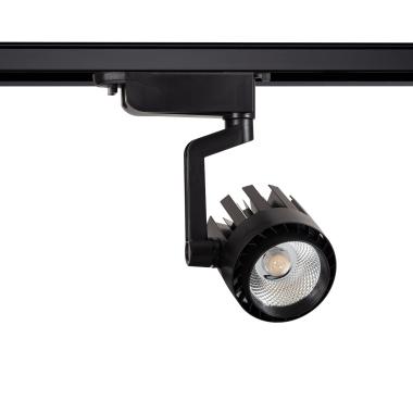 Foco LED Dora 30W Preto para Carril Trifásico