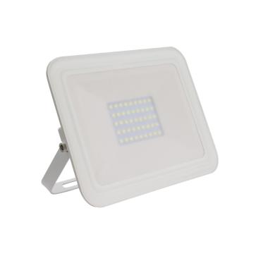 Foco Proyector LED 30W 120lm/W IP65 Slim Cristal Blanco