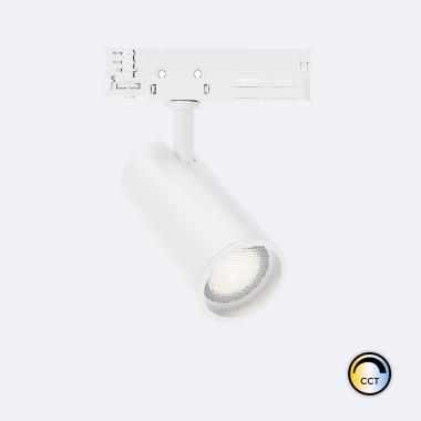 Foco Carril LED Trifásico 30W Fasano Anti-reflexos CCT No Flicker Regulável DALI Branco