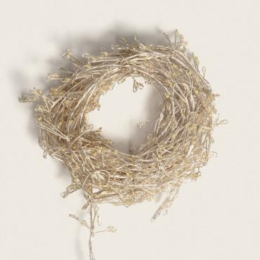 Grinalda Exterior Arame LED Cromada 7.2m Racimo 2700K