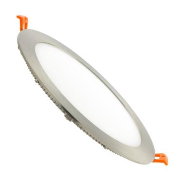 Placa LED Circular SuperSlim 15W Silver Corte Ø 170 mm