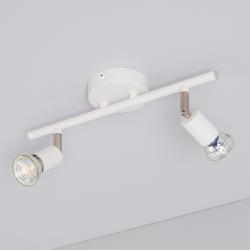 Product Lámpara de Techo Orientable Aluminio Oasis 2 Focos Blanco