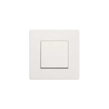 Interruptor Simples Botão de Pressão Monoblock SIMON 270 20000952-090 Branco