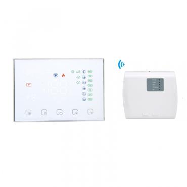 Termóstato WiFi Programável Branco Sem Fios para Aquecimento Branco