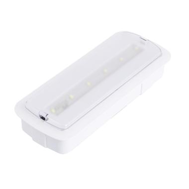 Luz de Emergência LED de Embutir/Superfície 200lm Permanente/Não Permanente Corte 246x84 mm
