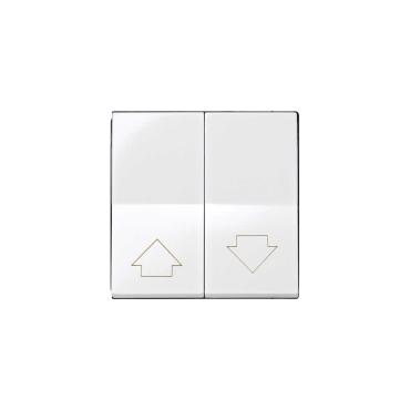 Tecla Dupla para Mecanismo de Persianas com Bloqueio de segurança  SIMON 28 28028-30 Branco