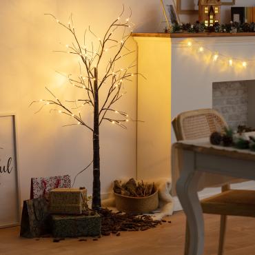 Imagen del producto Árbol de Navidad 64 LED 150 cm Blanco Cálido