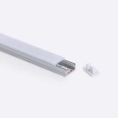 Perfil Aluminio Bajo Superficie 2m para Tira LED hasta 10 mm