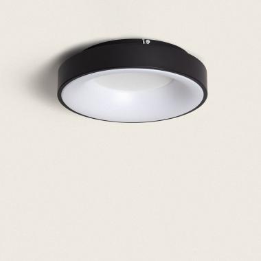 Plafon LED 30W Circular Metal Ø380 mm CCT Selecionável Jacob