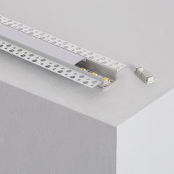 Product Perfil de Aluminio Integración en Escayola/Pladur para Doble Tira LED hasta 20 mm 