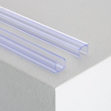 Perfil de PVC 1m para Neón LED Flexible Circular 360 Monocolor