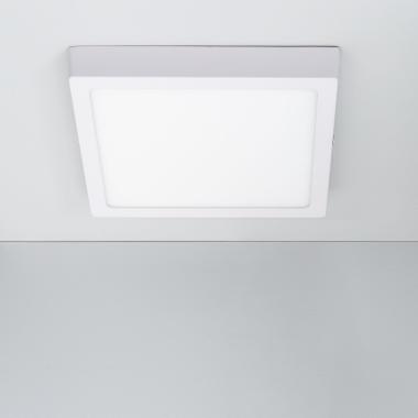 Plafón LED 18W Cuadrado Aluminio 210x210 mm Slim CCT Seleccionable Galán SwitchDimm